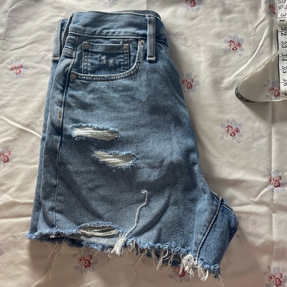Madewell Sz 25 Momjean Denim Shorts - Picture 7 of 8